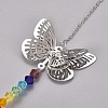 Crystal Ceiling Fan Pull Chains Chakra Hanging Pendants Prism X-AJEW-WH0021-30A-2