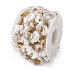 Ion Plating(IP) 304 Stainless Steel Flower Link Chains CHS-H034-03G-03-2