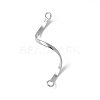 925 Sterling Silver Connector Charms STER-M093-04P-1