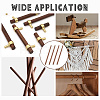 Round Walnut Wooden Sticks WOOD-WH0034-27B-6