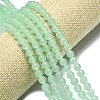 Natural Malaysia Jade Beads Strands G-L645-C01-4mm-12-3