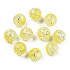 Transparent Crackle Acrylic Beads CACR-N002-03B-3