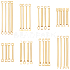   80Pcs 4 Styles Brass Linking Bars FIND-PH0005-90-1
