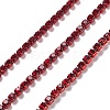 Iron Rhinestone Glass Cup Chain CH-U001-01J-2