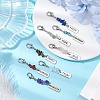 8Pcs 8 Styles Alloy Rectangle with Inspirational Word Pendant Decoration HJEW-JM02376-2