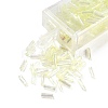 10G Ceylon Glass Twist Bugle Beads LS-SEED-L012-01B-1