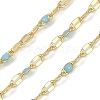 Rack Plating Brass Dapped Chains AJEW-Q153-02G-16-1