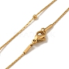 Vacuum Plating 304 Stainless Steel Satellite Chains Necklace for Men Women STAS-E001-15G-2