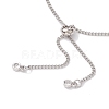 Non-Tarnish 304 Stainless Steel Curb Chain Bracelet Slider Making AJEW-JB01244-02-3