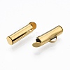 304 Stainless Steel Slide On End Clasp Tubes X-STAS-S115-01D-G-1