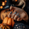 Stainless Steel DIY Nail Art Templates MRMJ-WH0098-044-5