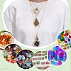 6Pcs 6 Styles Adjustable 304 Stainless Steel Macrame Pouch Necklaces NJEW-PH01581-4