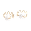 Natural Cultured Freshwater Pearl Bead Rings for Women RJEW-JR00435-1