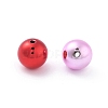 Christmas Theme UV Plating Acrylic Beads PACR-B003-01A-2