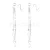 2Pcs Handmade Macrame Polyester with Wood Bead Plant Hanger AJEW-HS0001-46-2