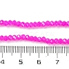 Baking Electroplate Glass Beads Strands X-DGLA-A039-J4mm-B24-4