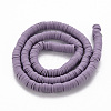 Handmade Polymer Clay Bead Strands X-CLAY-T002-6mm-58-2