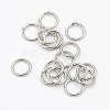 Tarnish Resistant 304 Stainless Steel Open Jump Rings STAS-M008-04F-1
