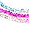 Transparent Painted Glass Beads Strands DGLA-A034-T4mm-A14-4