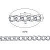304 Stainless Steel Curb Chains CHS-CJ0001-14P-2