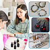 200Pcs Transparent Glass Nail Polish Color Card AJEW-FG0007-95-5