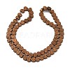 Electroplated Natural Lava Rock Beads Strands G-K388-04A-05-1