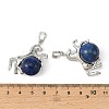 Dyed Natural Lapis Lazuli Pendants G-D102-01P-03-3