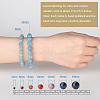 SUNNYCLUE Natural Aquamarine Round Beads Stretch Bracelets BJEW-PH0001-10mm-19-7