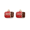 Alloy Enamel Pendants X-PALLOY-R155-01G-02-1
