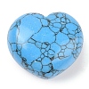 Synthetic Turquoise Thumb Massage Stone G-I367-06P-1