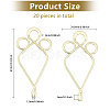 20Pcs Alloy Pendants FIND-CA0009-53B-2