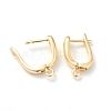 Brass Hoop Earring Findings with Latch Back Closure KK-H754-01G-3