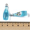 Transparent Resin Pendants RESI-D074-03A-3