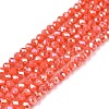 Electroplate Glass Beads Strands EGLA-A044-P2mm-B21-1