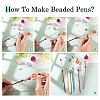 6Pcs 5 Colors DIY Alloy Beadable Crochet Hooks AJEW-TA0003-51-5
