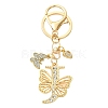Alloy Rhinestone & Iron Keychain KEYC-YW00279-05-1