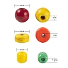 240Pcs Round & Flat Round Synthetic Turquoise Beads and 4 Styles Glass Seed Beads DIY-LS0003-09-3