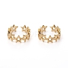 Adjustable Brass Cuff Rings RJEW-G105-03G-2
