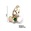 Elegant Heart Brass Micro Pave Cubic Zirconia Open Cuff Ring for Women MT9087-2-1
