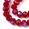 Electroplate Glass Beads Strands EGLA-A034-T8mm-L20-3