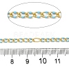 Handmade Brass Enamel Oval Link Chains CHC-L053-08G-08-2