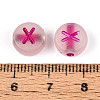 Luminous Frosted Acrylic Beads FACR-T008-02X-4