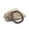 Natural Dyed Sandalwood Beads Stretch Bracelets BJEW-JB03842-01-2