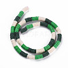 Fixed 3 Color Handmade Polymer Clay Bead Strands CLAY-S096-029E-2