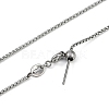 304 Stainless Steel Bx Chains Necklaces NJEW-H042-11P-2