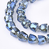 Electroplated Glass Beads X-EGLA-T016-01-2
