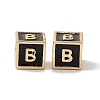 Rack Plating Brass Enamel Beads KK-B060-04G-01B-2