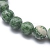 Natural Green Spot Jasper Bead Stretch Bracelets BJEW-K212-B-017-3