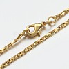 Brass Chain Necklaces MAK-F013-01G-2