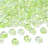 10G Electroplate Transparent Colours Rainbow Glass Seed Beads SEED-YW0003-04A-1